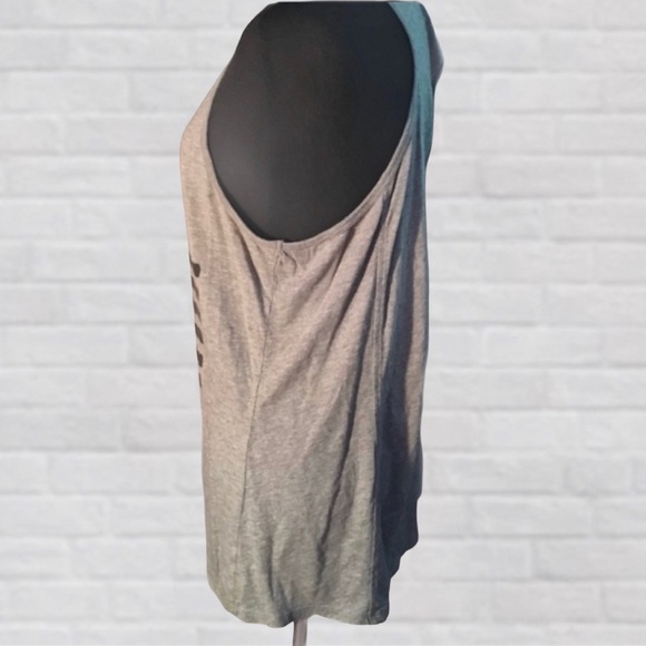 William Rast Gray & black tapered back tank. - Picture 2 of 5